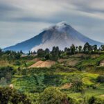 Vulkan sinabung, nord-sumatra, indonesien