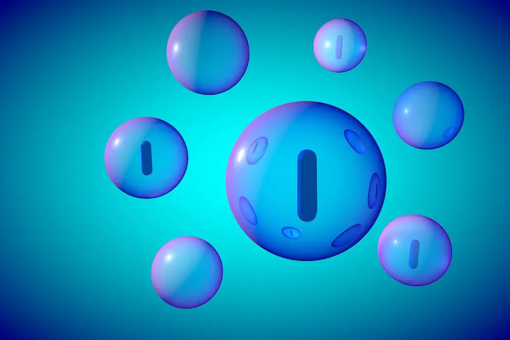 Transparente blaue jodpillen auf blauem hintergrund. mineral- und vitaminkomplex. medizinischer hintergrund. 3d-illustration